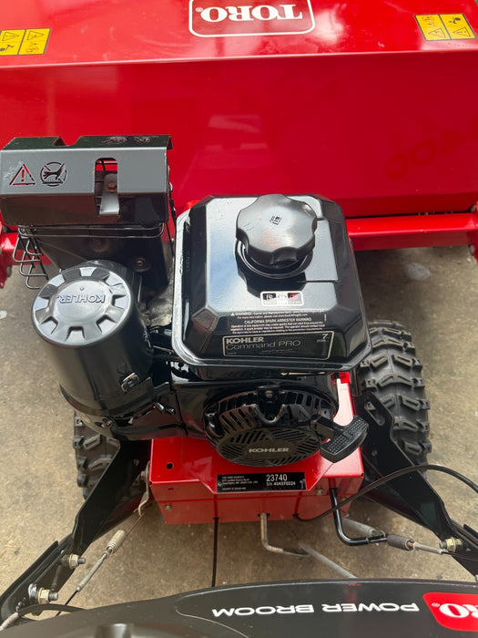 TORO 36" Walk-Behind Rotary Broom Kohler 208cc Power Steering Commercial #2