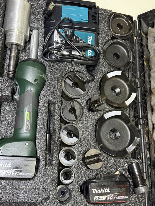 Greenlee LS100X Intelli-Punch 11-Ton Hydraulic Knockout Punch Set 1/2" - 4" #16