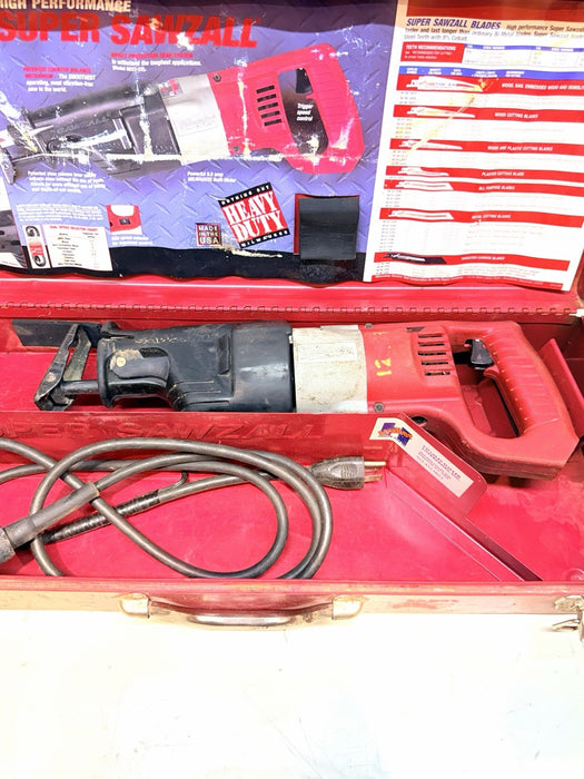 Milwaukee Super Sawzall 6527 Corded Electric Reciprocating Saw w/ Case # 1