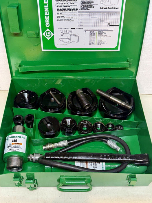 Greenlee 7310SB Slug Buster Knockout Punch Set 1/2 “- 4" Conduit Refurbished BG9