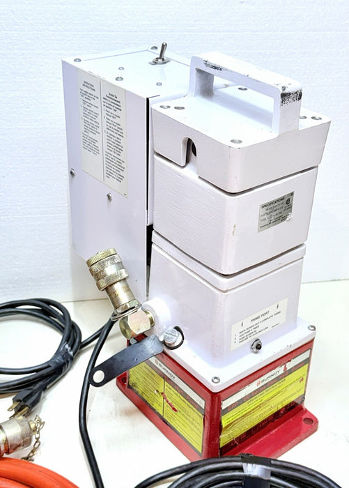Burndy EPP-10EC Series Hydraulic Electric Pump 10k Psi + Case & Hose Crimper BG7