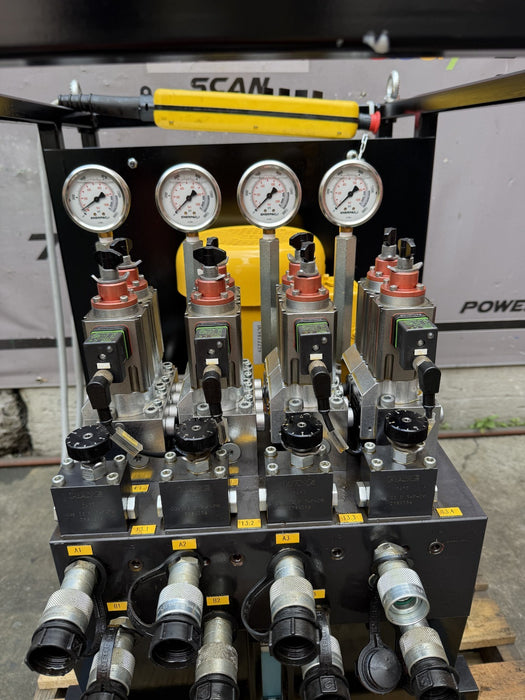Enerpac SFP-404SJ Electric Hydraulic Pump 10,000 PSI 4 Outlets 10 Gal 460V