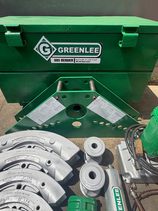Greenlee 885 Hydraulic Pipe Bender 1-1/4”-5” Rigid GREAT SHAPE