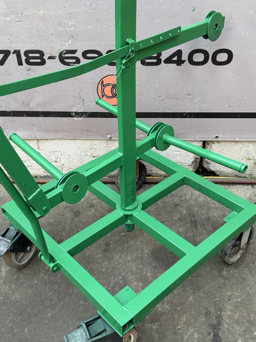 GREENLEE 910 6 SPOOL WIRE DISPENSER ASSEMBLY CART #6