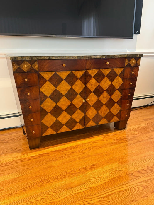 Beautiful Maitland-Smith Marble Top Credenza Sideboard Buffet Media Console