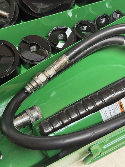 Greenlee 7310SB Slug Buster Knockout Punch Set 1/2 “- 4" Conduit Refurbished BG8