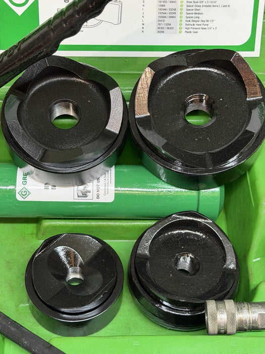 Greenlee 7310SB Slug Buster KO Knockout Punch Set 1/2" - 4" , 767 Pump & Box BG6