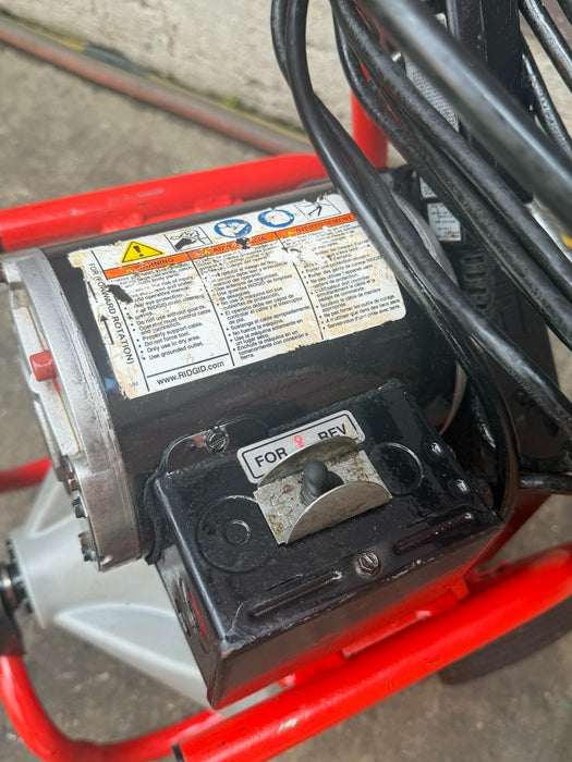 RIDGID K-400 Drain Cleaning Snake Auger Drum Machine C-32IW 3/8" x 75ft Cable #2