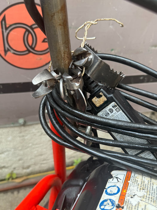 RIDGID K-400 Drain Cleaning Snake Auger Drum Machine C-32IW 3/8" x 75ft Cable #2