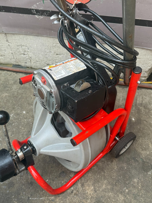 RIDGID K-400 Drain Cleaning Snake Auger Drum Machine C-32IW 3/8" x 75ft Cable #2