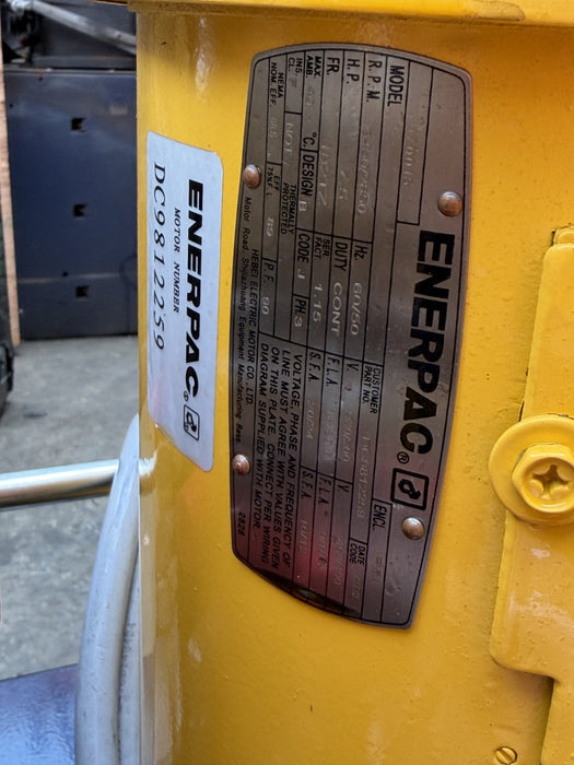Enerpac SFP-404SJ Electric Hydraulic Pump 10,000 PSI 4 Outlets 10 Gal 460V