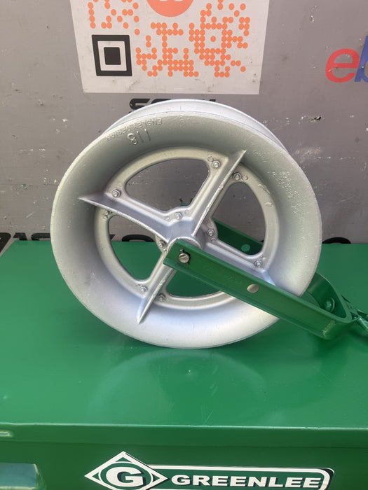 Greenlee 18 inch  4000lbs  Sheave Cable Puller  Tugger.  Works Fine. 6/12 #6