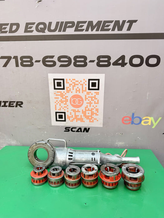 Ridgid 700 Pipe Threader Threading Machine & 12R Die Set 1/2” - 2” Excellent #3