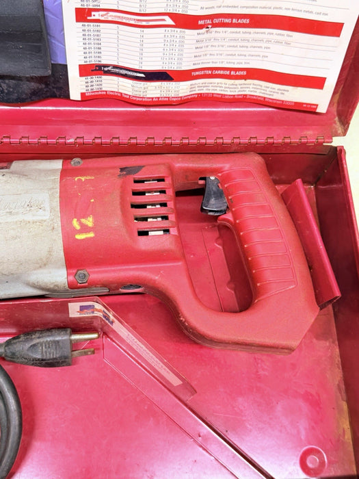 Milwaukee Super Sawzall 6527 Corded Electric Reciprocating Saw w/ Case # 1