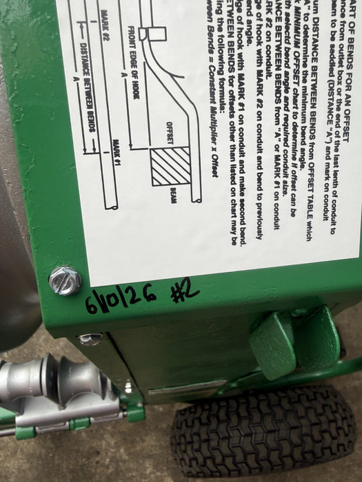Greenlee 555 Conduit Pipe Bender 1/2"-2" RIGID & IMC   Works Great.  6/10  #2