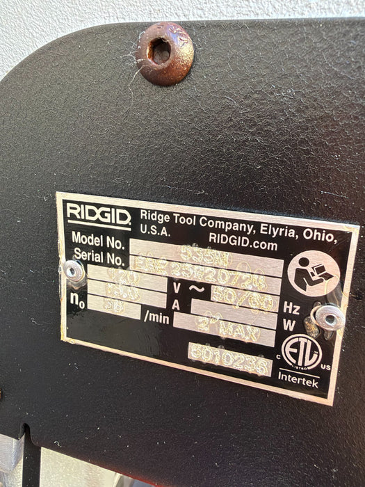 2024 RIDGID 535 V3 Pipe Threading Machine & 2 811A Dies and Teeth MINT!! ET1