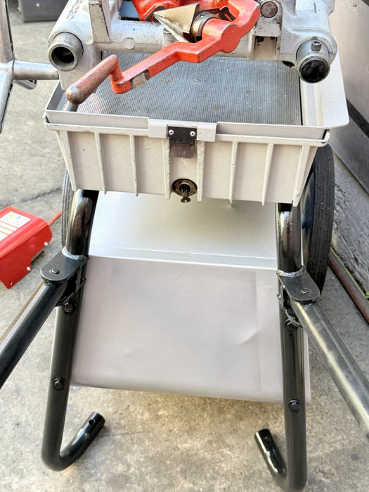 RIDGID® 1822-I Auto Chuck Pipe Threader with 815A HSS Dies & Cart, Excellent ✅