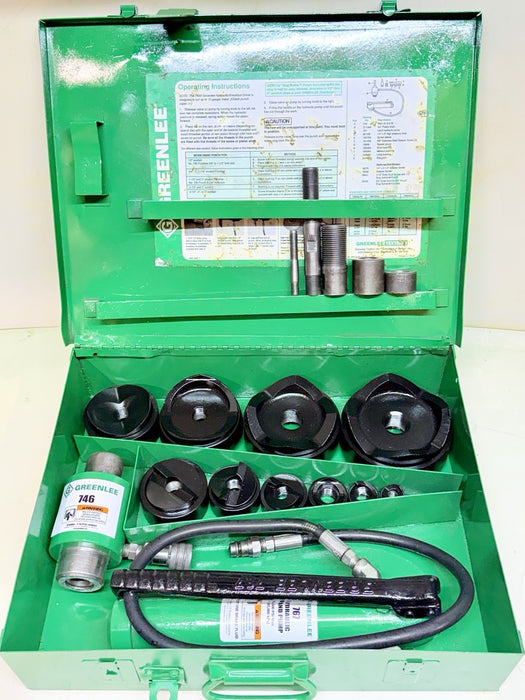 Greenlee 7310SB Slug Buster KO Knockout Punch Set 1/2" - 4" , 767 Pump & Box BG4