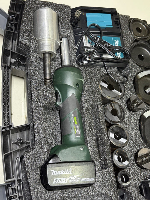 Greenlee LS100X Intelli-Punch 11-Ton Hydraulic Knockout Punch Set 1/2" - 4" #16