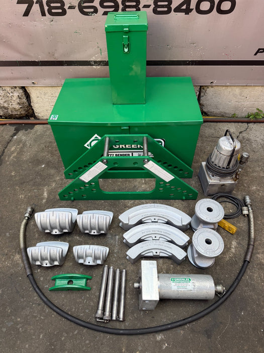 Greenlee 777 Hydraulic Pipe Conduit Bender 1-1/4" to 4" Rigid Electric Pump