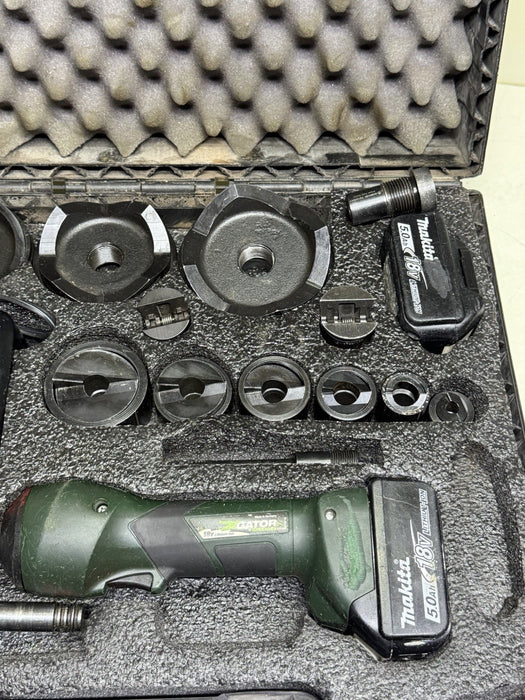 Greenlee LS100X Intelli-Punch 11-Ton Hydraulic Knockout Punch Set 1/2" - 4" #17