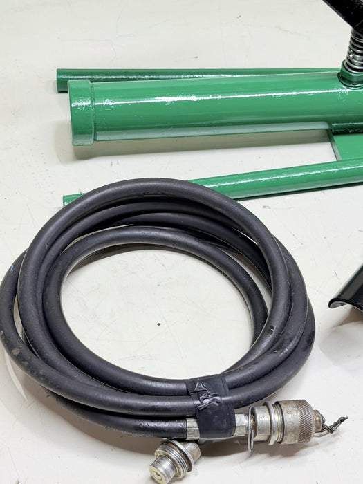 Greenlee 800 Hydraulic Cable Bender w/ 1725 Hydraulic Foot Pump, Hose, Excellent