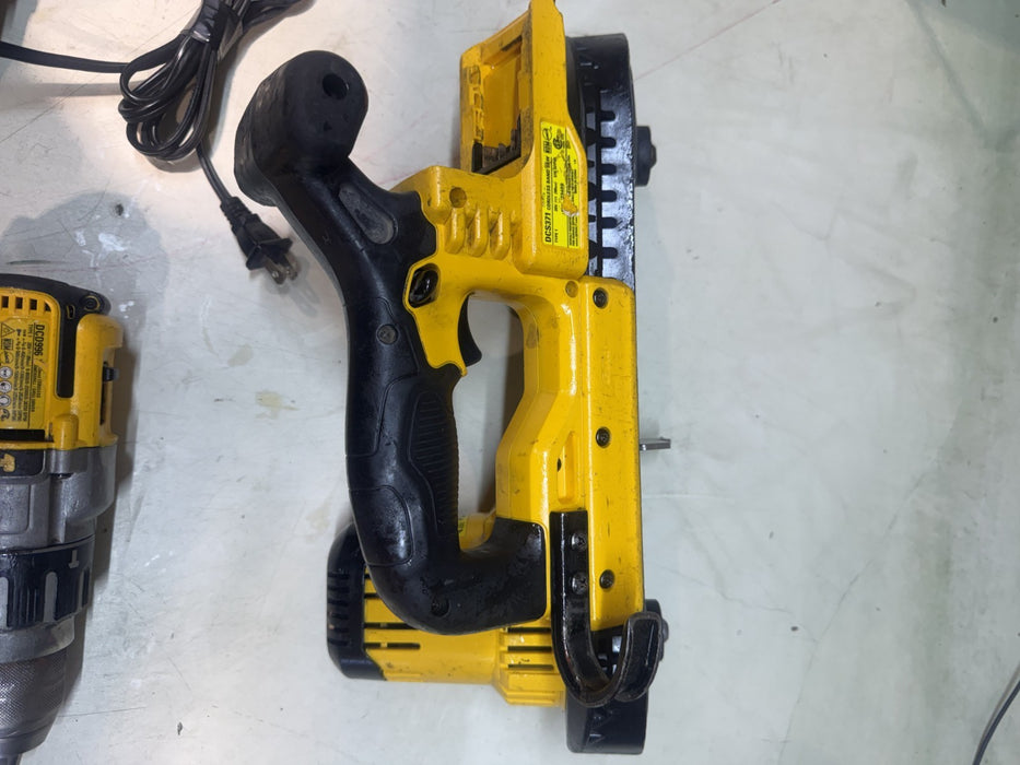 Dewalt DCD996 20V XR 1/2" Cordless Hammer Drill, DCS371 Band Saw, DCB115 Charger