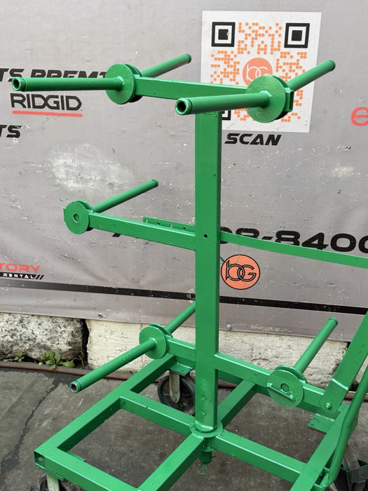 GREENLEE 910 8 SPOOL WIRE DISPENSER ASSEMBLY CART #1