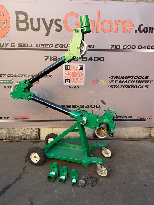 Greenlee UT10 Cable Puller w/ Mobile VersiBoom, 2.5-5" Adapters, 10000lb