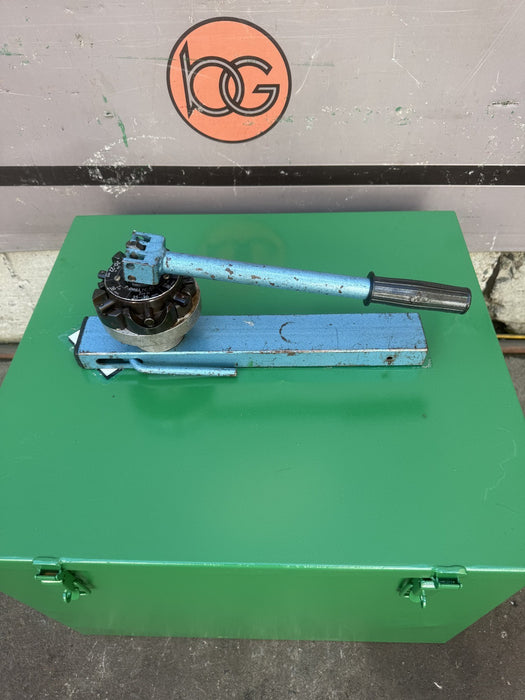 T-Drill T Notcher Tee Forming Machine.  Nice Shape.