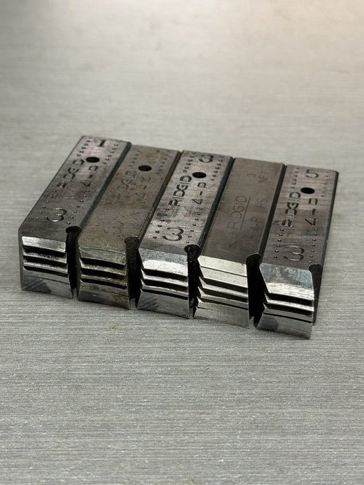 RIDGID 4PJ 3” NPT Dies Set High Speed RH for 4-P and 4PJ Threaders NEW #3