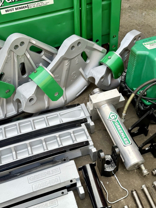 GREENLEE 881CT CAM TRACK Pipe Bender 2-1/2-4" EMT RIGID IMC, 980 Pump, Table WOW