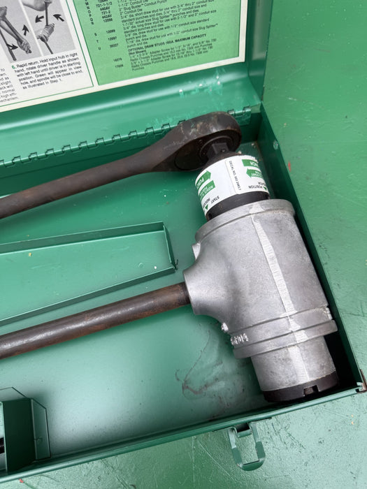 Greenlee 1904 Ratchet Knockout Punch Driver.  Brand New.  #2