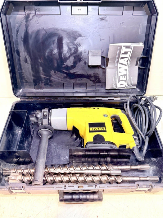 DeWalt DW530 1-1/2" Rotary Hammer Drill & 5 Bits With Case Excellent Shape