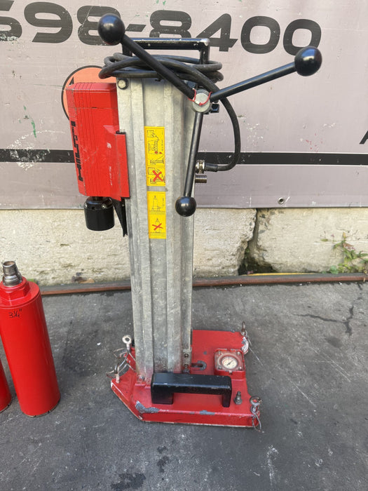 Hilti DCM 1 Core Drill Rig with Bits.  120 volts.  Works Fine.