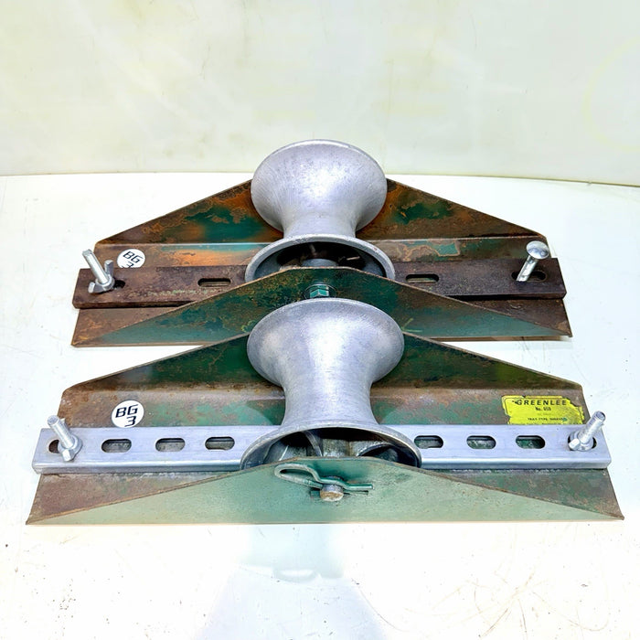 Greenlee 659 22" Tray-Type Cable Pulling Sheave Quantity Of 2 Sheaves BG3