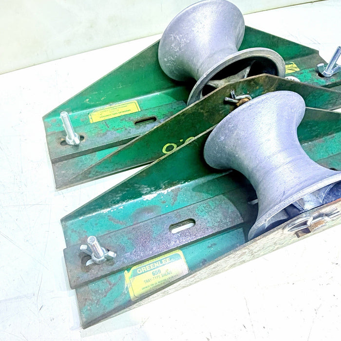 Greenlee 659 22" Tray-Type Cable Pulling Sheave Quantity Of 2 Sheaves BG4