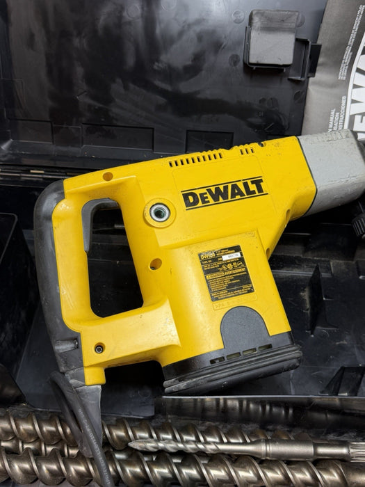 DeWalt DW530 1-1/2" Rotary Hammer Drill & 5 Bits With Case Excellent Shape