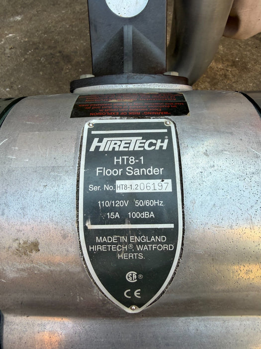 Hiretech HT8-1 Floor Sander  4 Speeds 8" Drum Sander