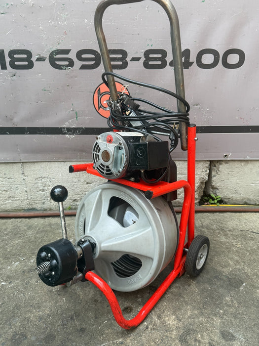 RIDGID K-400 Drain Cleaning Snake Auger Drum Machine C-32IW 3/8" x 75ft Cable #2