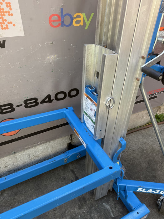 GENIE SLA-10 SUPERLIFT ADVANTAGE MATERIAL LIFT. MINT CONDITION