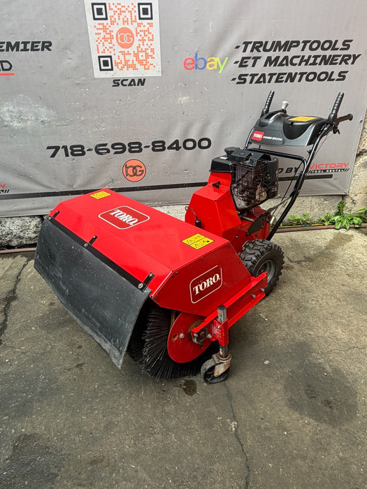 TORO 36" Walk-Behind Rotary Broom Kohler 208cc Power Steering Commercial #3