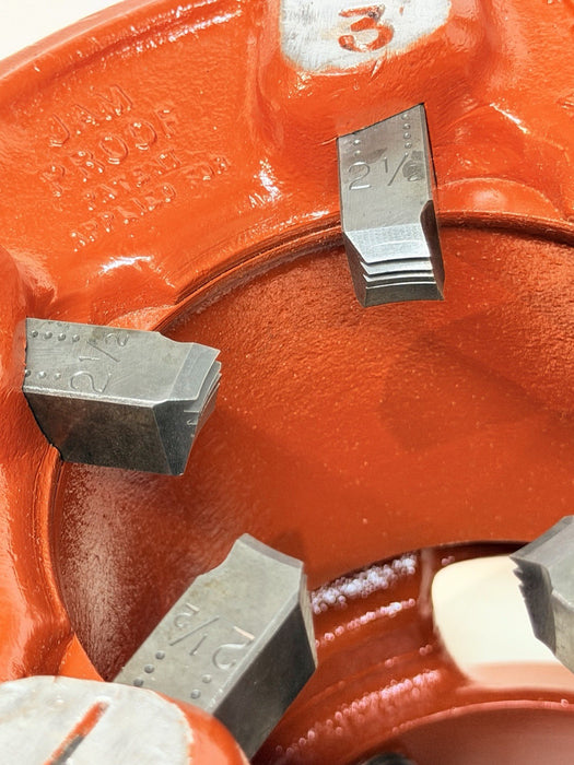 RIDGID 4PJ Jam proof pipe threader die head 2-1/2 to 4" + 2-1/2” Teeth REFURBISH