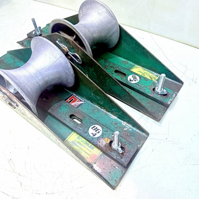 Greenlee 659 22" Tray-Type Cable Pulling Sheave Quantity Of 2 Sheaves BG4