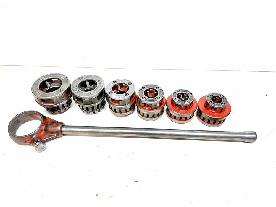 Ridgid 12-R Pipe Threader Die Head Set & Ratchet Head 12R  1/2" - 2" Dies #BG3