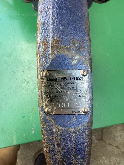 Nitto Kohki HS11-1624 50 ton Hydraulic Punch and HPD-05  Pump.  Works Fine.