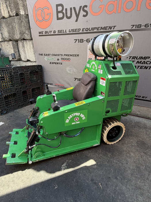 BlastPro BRB-2800 Propane Ride on Floor Scraper Video great condition