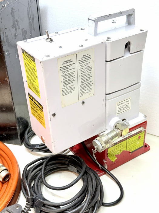 Burndy EPP-10EC Series Hydraulic Electric Pump 10k Psi + Case & Hose Crimper BG6