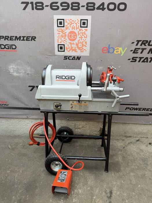 RIDGID® 1822-I Auto Chuck Pipe Threader with 811A Die & Cart, Excellent ✅