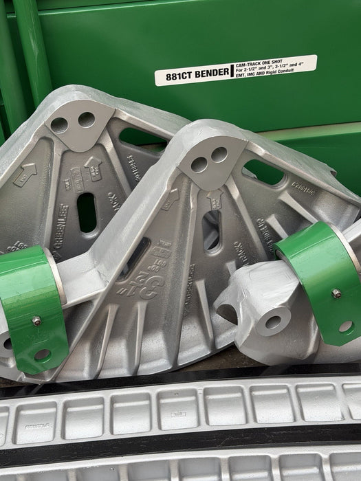 GREENLEE 881CT CAM TRACK Conduit Pipe Bender 2-1/2-4" EMT RIGID IMC, PUMP, TABLE